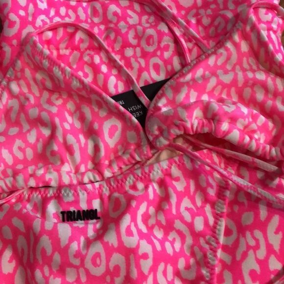 TRIANGLE VINCA Pink Leopard w/ matching bag 💕 NWT - Picture 9 of 9